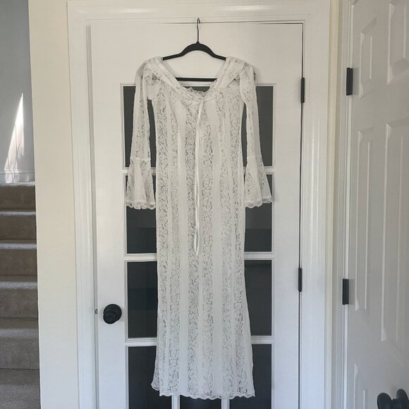 Maternity Lace Maxi Dress - Picture 10 of 13